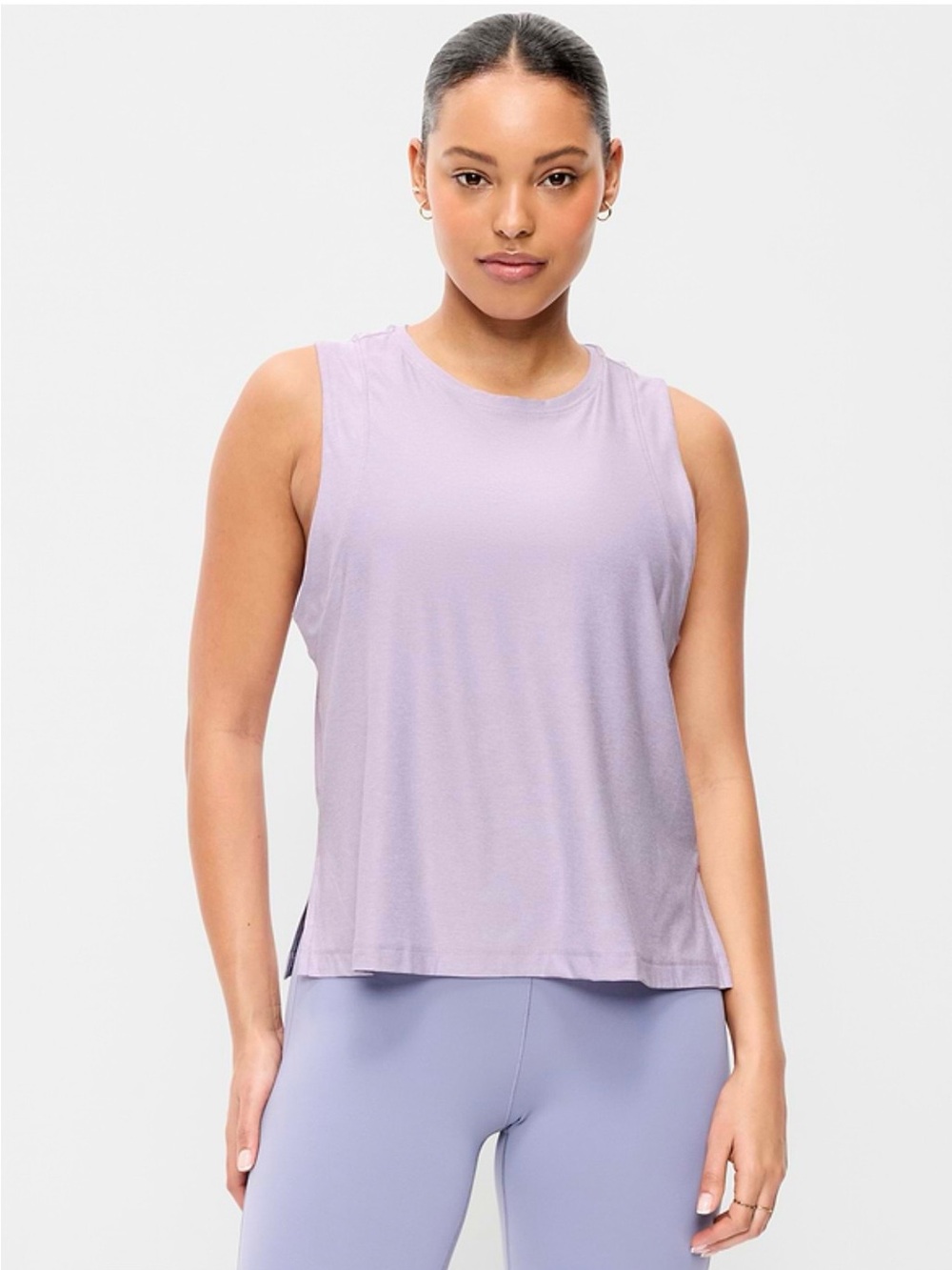 Old Navy Active Cloud Motion Go Dry Light Purple Flowy Tank Top